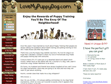 Tablet Screenshot of love-my-puppy-dog.com